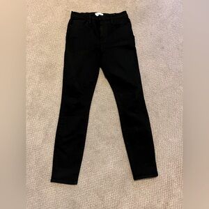 frame black skinny jeans